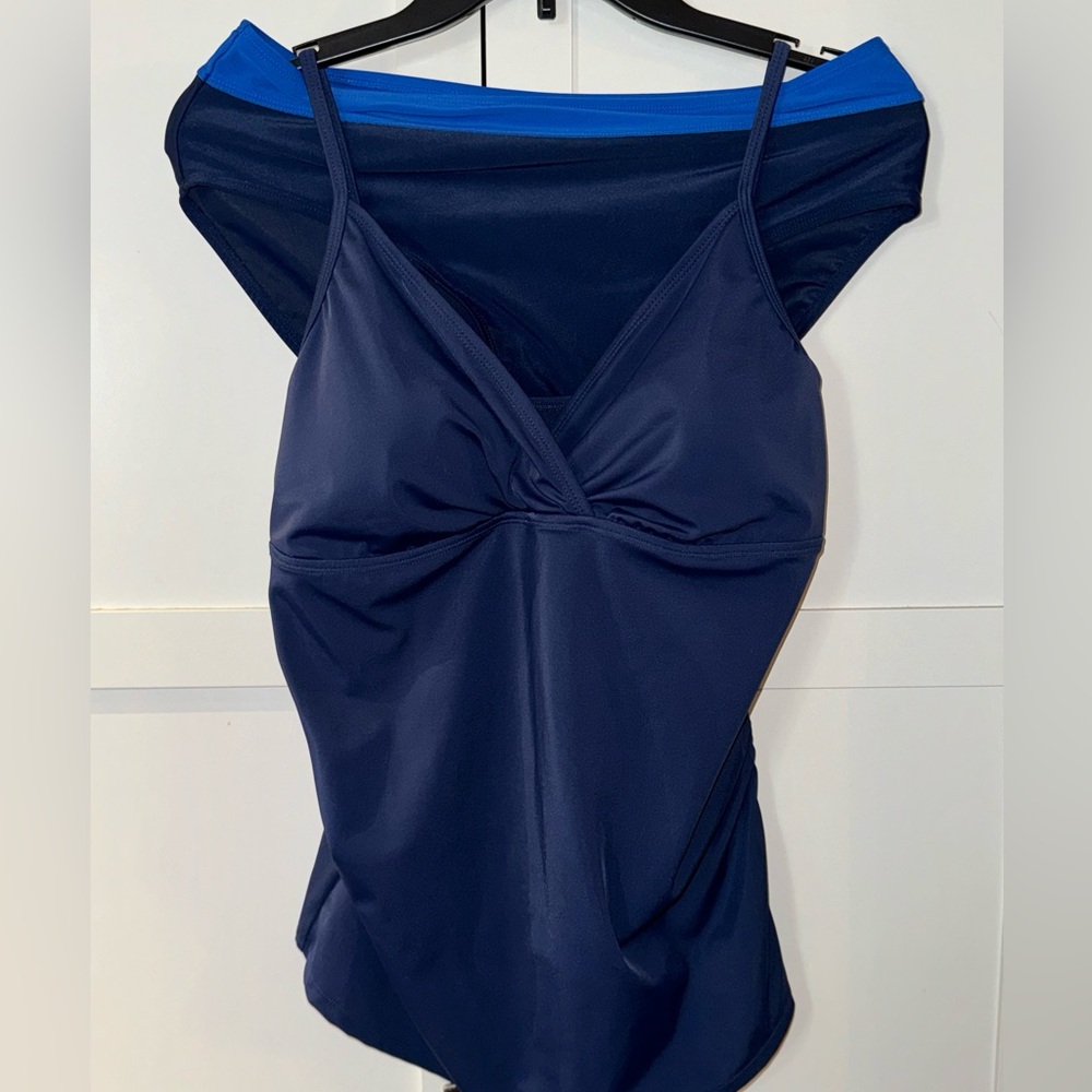 Jaclyn Smith Swim Suit Large Size 14 Tankini Bikini 2pc. Bathing Suit Beach Pool